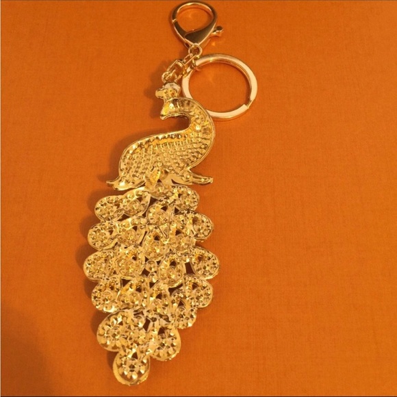 ❤️❤️❤️NEW multi-color large peacock purse charm❤️❤️❤️ - Picture 7 of 9